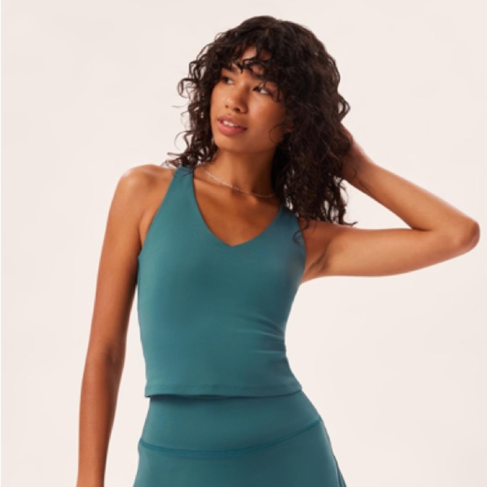 girlfriend collective Zoe Superstretch Tank - Everglade, S